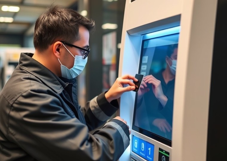Security audit carried out on a self-service machine